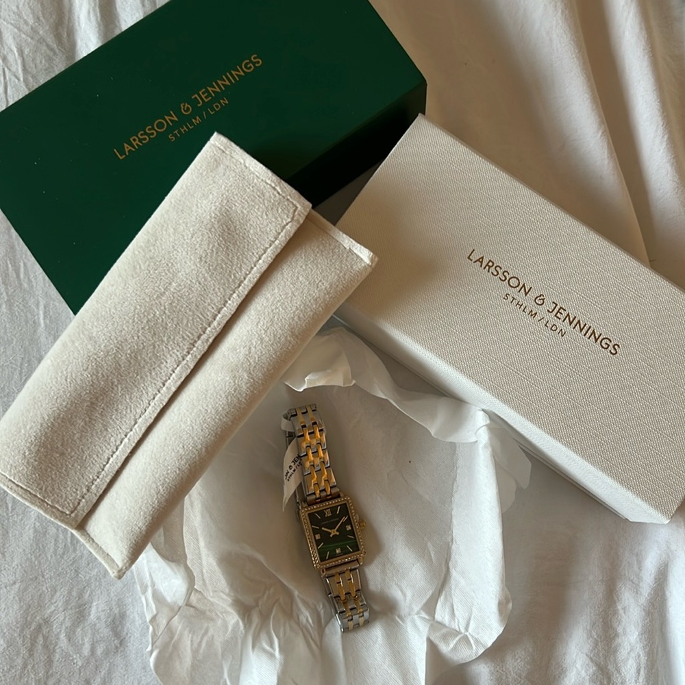 Larsson & Jennings BOYFRIEND MINI LUMOUS MIXED GOLD GREEN 31MM - Picture 4 of 7